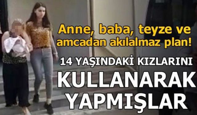 Bartın'da 14 yaşındaki küçük kızlarını kullanarak ağına düşürdükleri vatandaşlardan şantaj yoluyla para toplayan aile boyu şebeke çökertildi