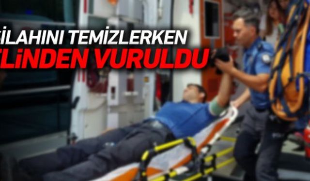 Komiser yardımcısı silah temizliği sırasında kazayla silahın ateş alması sonucu elinden yaralandı