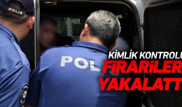 Açık cezaevinden firar eden 2 hükümlü, polis ekipleri tarafından yapılan uygulamada yakalandı