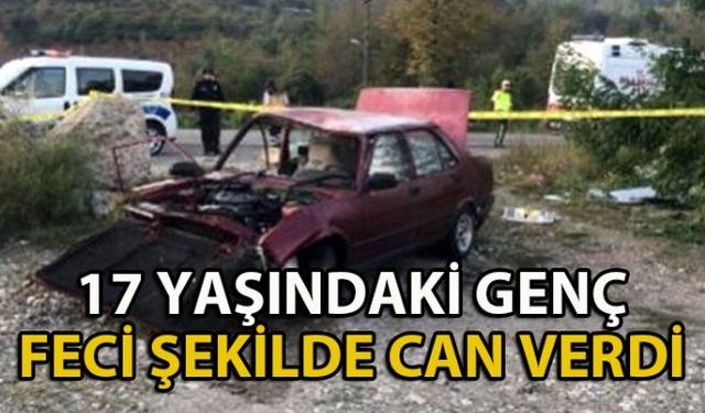 Zonguldak'ın Devrek ilçesinde takla atan otomobilde bulunan Berkay Dökmeci (17) hayatını kaybederken, sürücü ise yaralandı