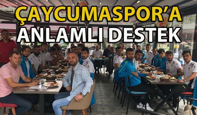 Deplasmanlı Süper Amatör Lig takımlarından Çaycuma Spor Kulübü futbolcuları için Meydan Cafe&Bistroda kahvaltı etkinliği düzenlendi