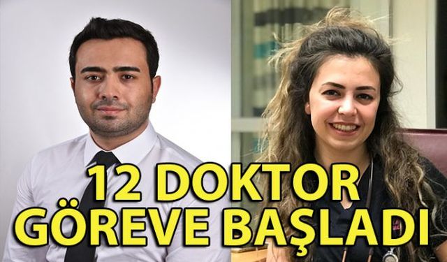 Zonguldakın Ereğli ilçesi Devlet Hastanesine yeni atanan 12 yeni doktor göreve başladı