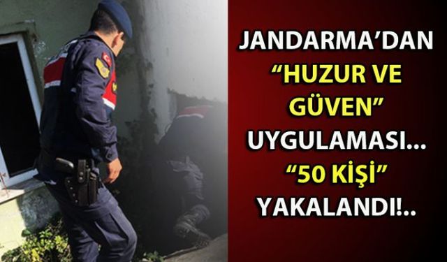 Türkiye genelinde asayiş ve kamu duzeninin sağlanması amacıyla 81 İlde eş zamanlı olarak "Huzur ve Güven uygulaması yapıldı