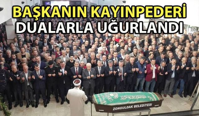 Zonguldak Belediye Başkanı Doktor Ömer Selim Alanın kayınpederi Köksal Baytürk, son yolculuğuna uğurlandı