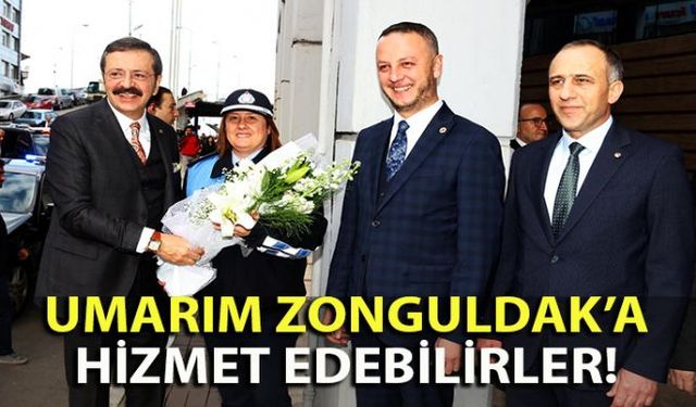 Türkiye Odalar ve Borsalar Birliği (TOBB) Başkanı Rıfat Hisarcıklıoğlu, Zonguldak TSO Başkanlığının 100üncü Yıl Zirvesinin ardından Zonguldak Belediye Başkanlığını ziyaret etti