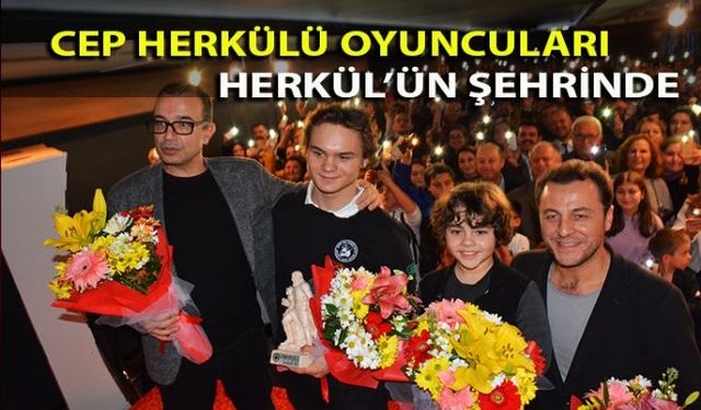 Ereğlili yönetmen Özer Feyzioğlunun yönettiği Cep Herkülü Naim Süleymanoğlu filminin oyuncuları Herkülün yaşadığı şehir Ereğliye geldi, Cehennemağzı Mağaraları ve Herkül Anıtını ziyaret ederek seyircilerle buluştu