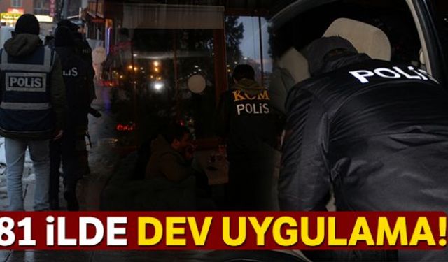 81 ilde eş zamanlı gerçekleştirilen Türkiye Güven Huzur (2019/7) uygulamasında 767 bin 266 şahıs sorgulandı