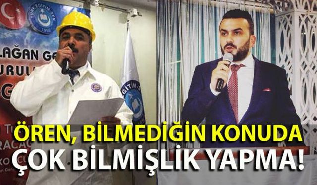 TFFHGD Zonguldak Şube Başkanı Ümit KAYA, Kamu-Sen'e bağlı Türk Eğitim-Sen Zonguldak Şube Başkanı Şahin Ören'in açıklamasına istinaden çok sert bir açıklama yaptı