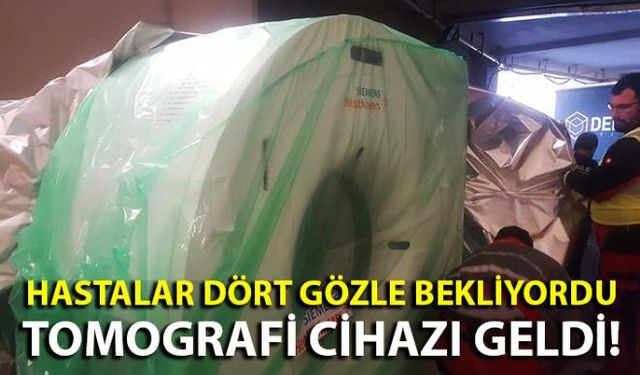 Hastanede uzun zamandır eksik olan tomografi cihazının en kısa sürede hizmete gireceğinin müjdesini verdi