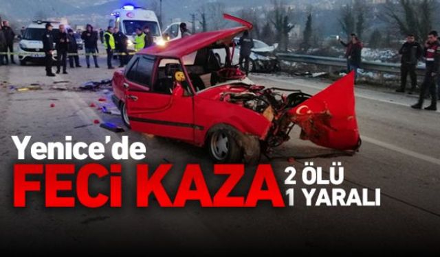 Zonguldaktan Karabüke giderken feci kaza geçirdi