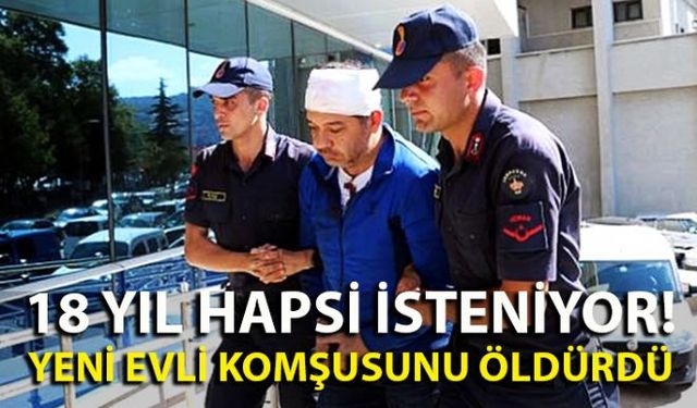 Zonguldak merkeze bağlı Himmetoğlu Köyü'nde, 2 haftalık evli komşusu Özkan Ekici'yi (34) öldürdüğü iddiasıyla tutuklanan Mehmet Ali Kartal'ın (46), 18 yıla kadar hapis cezası istemiyle yargılanmasına başlandı