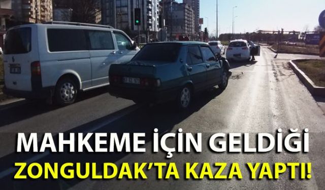 Zonguldakın Ereğli ilçesinde meydana gelen trafik kazasında araçta bulunan 7 yaşındaki çocuk yaralandı