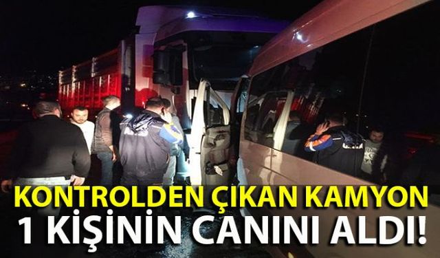 Zonguldak-Kilimli sahil yolunda kamyon ile öğrenci servisinin çarpıştığı kazada 1 kişi öldü