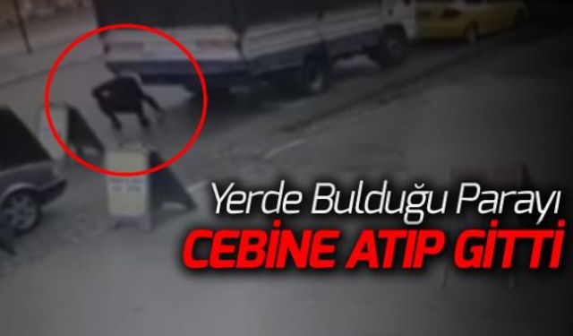 Kimliği belirsiz bir kişi, yola düşen 300 lirayı toplayıp kayıplara karıştı