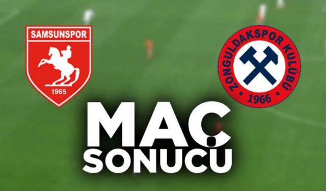 Zonguldak Kömürspor deplasmanda lider Samsunspor ile karşılaşırken sahadan 2-1 yenik ayrıldı