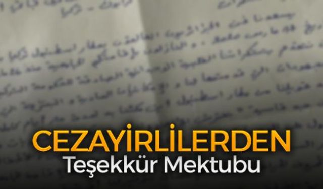 Yeni tip coronavirüs (Covid-19) salgını nedeniyle ülkelerine dönemeyip İstanbul Havalimanında kalan Cezayirliler mektup yazarak teşekkür etti