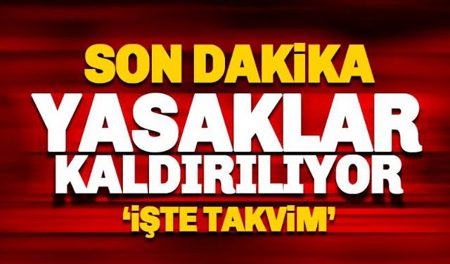 Bilim Kurulu'nun tavsiyesi doğrultusunda alınan kararlara göre 1 Haziran ayında bazı yasaklar adım adım kaldırılacak