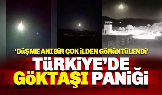 Türkiye'ye göktaşı mı düştü? Türkiye'nin çeşitli illerinden çok sayıda kullanıcı paylaştıkları görsellerle birlikte Türkiye'ye göktaşı düştüğünü iddia ettiler