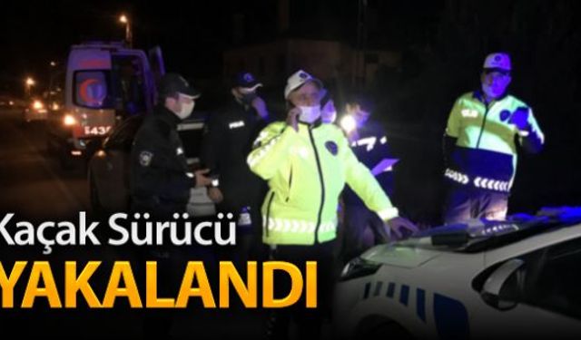 Özel bir şirkete ait ambulansla polis noktalarından Dur ihtarına rağmen geçen sürücü yakalandı