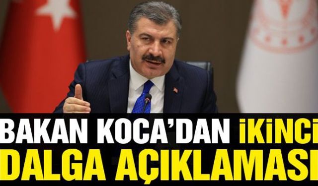 Sağlık Bakanı Fahrettin Koca, corona virüsü salgınıyla ilgili açıklama yaptı