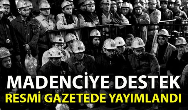 Resmi Gazetenin 31144 sayısında Maden Ve Petrol İşleri Genel Müdürlüğünden yer altı kömür işletmelerinde işçi maliyetlerine destek uygulanmasına ilişkin tebliğ yayımlandı