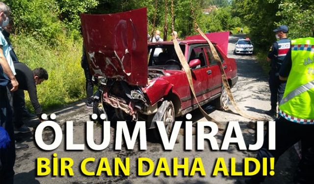 Zonguldakın Ereğli çiğdemli köyünde dün gece ölüm virajı diye adlandırılan yer bir can daha aldı