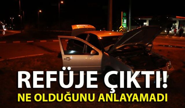 Zonguldakın Ereğli ilçesinde meydana gelen trafik kazasında iki kişi yaralandı