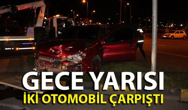 Zonguldakın Ereğli ilçesi Kışla kavşağında iki otomobilin çarpışması sonucu meydana gelen trafik kazasında bir kişi yaralandı