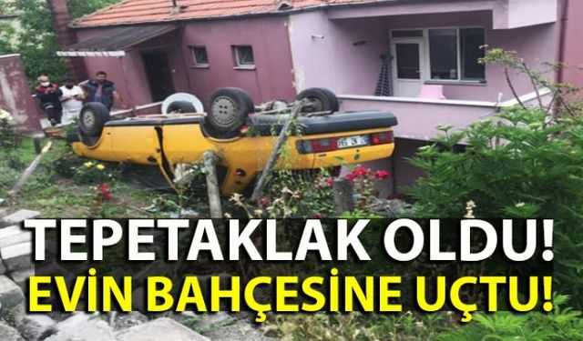 Zonguldakın Çaycuma İlçesi Filyos Beldesinde meydana gelen trafik kazasında 1 kişi yaralandı