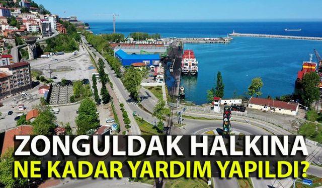 Corona virüs ile mücadele sürecinde Zonguldak'a ne kadar destek yapıldığı açıklandı