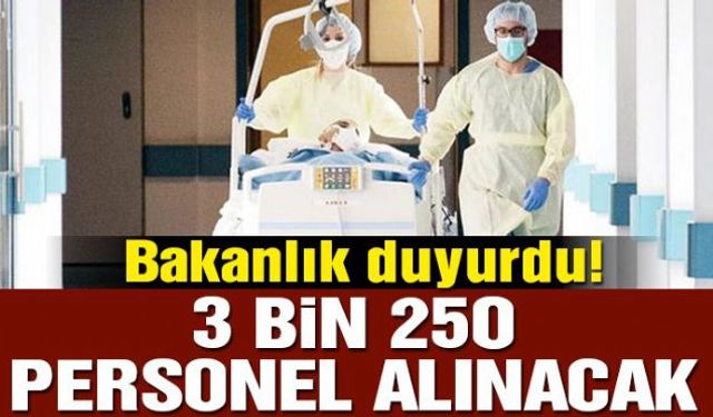 Sağlık Bakanı Fahrettin Koca, İstanbul'daki sağlık tesislerinde görevlendirilmek üzere 3 bin 250 personel alınacağını duyurdu