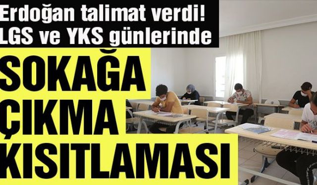 20 Hazirandaki Liselere Giriş Sınavı (LGS) ve 27-28 Hazirandaki Yükseköğretim Kurum Sınavıyla (YKS) ilgili çok önemli gelişme Sağlık Bakanı Fahrettin Koca, LGS ve YKS günlerinde sokağa çıkma kısıtlaması uygulanacağını açıkladı