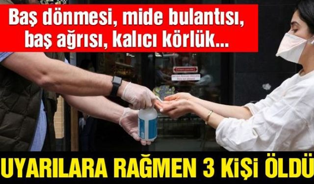 Corona virüsü salgınından korunmak için el temizliğine dikkat edilmesi gerektiğini söyleyen uzmanların ardından bazı kişiler el dezenfektanlarını içerek virüsten koruna bileceklerini düşündü