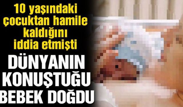 13 yaşındaki genç kız 10 yaşındaki erkekten hamile kalarak çocuk dünyaya getirdi