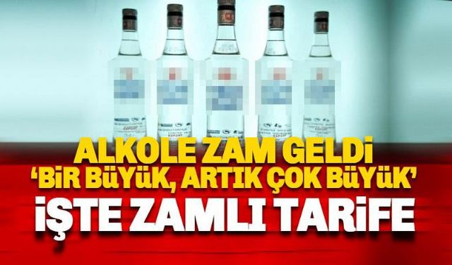 Türkiye'nin tanınmış alkollü içki üreticilerinden biri zamlı fiyatlarını duyurdu