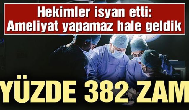 Bazı özel hastaneler pandemi döneminde artan maliyetleri gerekçe göstererek, hekimlerin ameliyathane kullanım ücretlerini yüzde 382 oranında arttırdı