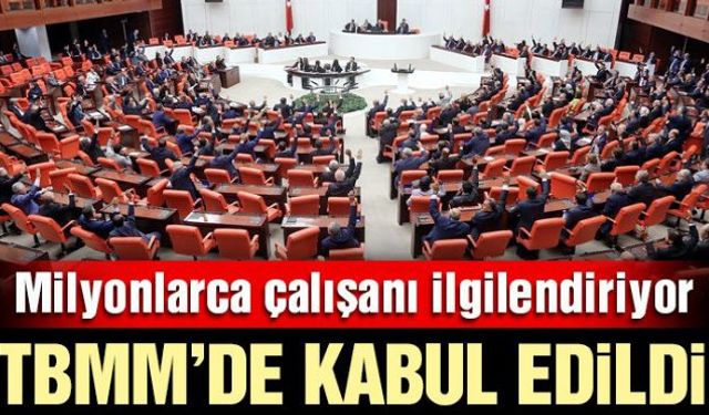 Cumhurbaşkanı Recep Tayyip Erdoğana işten çıkarma yasağı ve ücretsiz izin uygulamasını uzatma yetkisini veren yasa tasarısı bugün Meclis'te görüşüldü