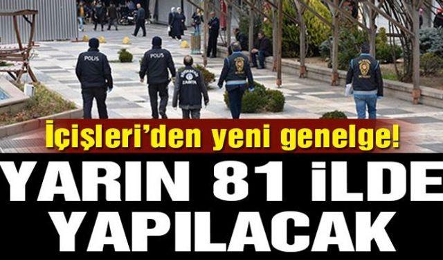 İçişleri Bakanlığı 81 il valiliğine "Covid- 19 Tedbirleri Kapsamında Denetimler" konulu genelge gönderdi