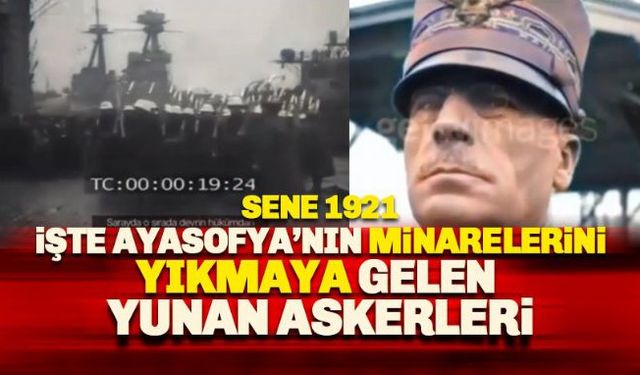 Yunan işgali sonrası 1923'te tedavüle girmesi planlanan Ayasofya'nın minarelerini yıkılmış ve kubbesine haç konulmuş halinin resmedildiği Yunan parası tarihte yerini aldı