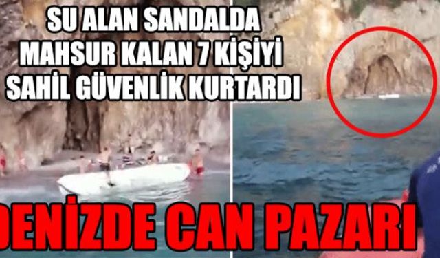 Kozlu ilçesine bağlı Değirmenağzı mevkiinde meydana gelen olanda sandallarının su alması sonucu karadan ulaşım olmayan yerde mahsur kalan 7 kişi Sahil Güvenlik botuyla kurtarıldı