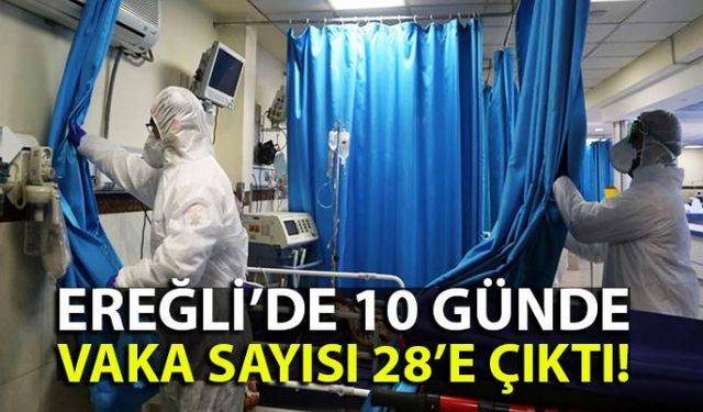 Zonguldakın Ereğli ilçesinde Korona virüs şüphesi ile 8 kişi hastaneye kaldırıldı