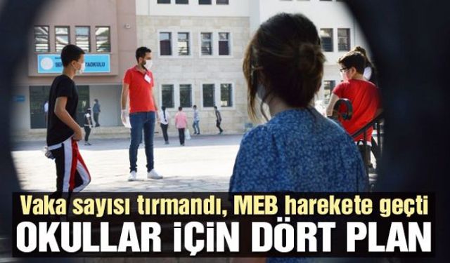 Yeni vaka sayılarının yeniden tırmanışa geçmesi üzerine Milli Eğitim Bakanlığı okullar için ayrı senaryolar belirledi