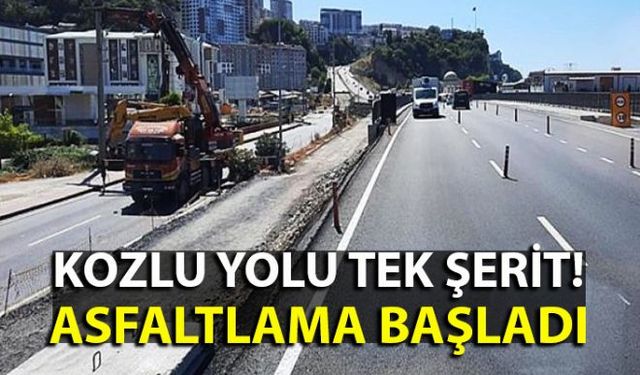 Kozlu köprülü kavşağında yolun bir bölümü Kurban Bayramında  açılırken diğer bölümünün yapım çalışmasına başlandı