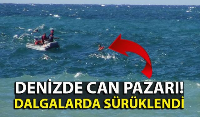 Zonguldakın Ereğli ilçesinde girdiği denizde yaklaşık 1 saat mahsur kalan Ersen Gündüz isimli vatandaş haber verilen Sahil Güvenlik ekiplerince kurtarıldı