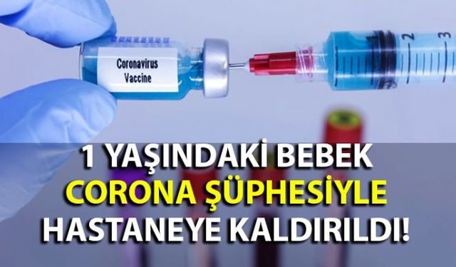 Zonguldak'ın Kilimli ilçesinde birden fenalaşan bebek KOVİD şüphesiyle hastaneye kaldırıldı