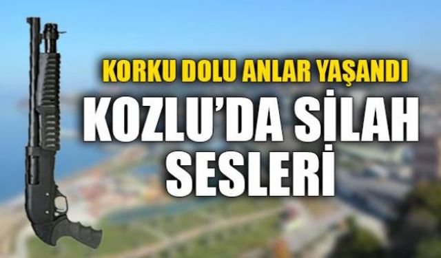 Zonguldakın Kozlu ilçesinde art arda yükselen silah sesleri ekipleri harekete geçirdi