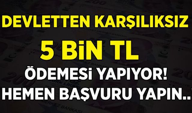 Devletten Karşılıksız 5 Bin TL Destek Ödemesi Yapıyor! Eşya Yardımına Başvuru Nasıl Yapılacak?