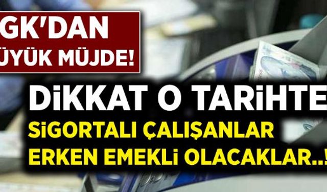 Bazı durumlarda vatandaşlara erken emeklilik hakkı sağlanacak