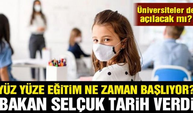 Eğitimde sınırlı olarak okul öncesi ve 1inci sınıflara başlatılan yüz yüze eğitimin kapsamı 2, 3, 4ncü sınıflar 8inci ve ve 12nci sınıfları da kapsayacak şekilde genişletildi