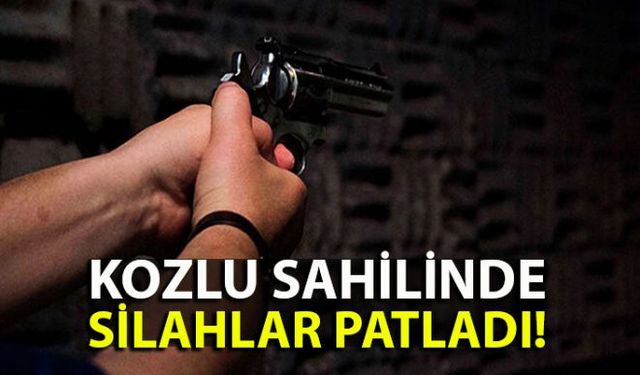 Zonguldak-Kozlu sahilinde art arda yükselen silah sesleri polis ekiplerini harekete geçirdi